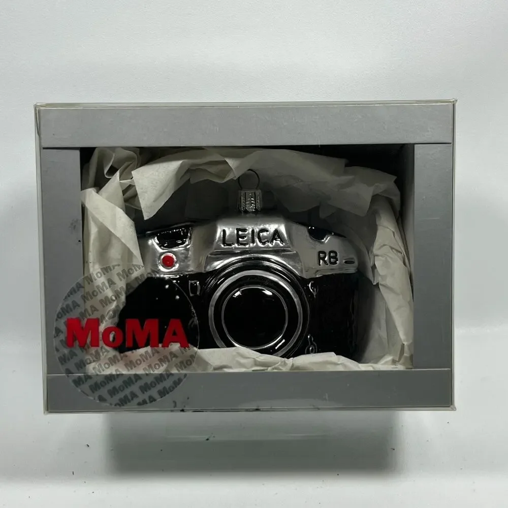 LEICA Christmas Ornament Camera MOMA Museum of Modern Art NY R8 SLR Black